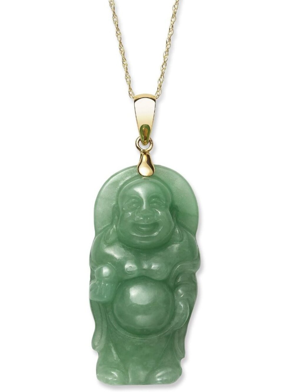 Natural Buddha Jade Pendant Necklace for Women | Elegant Spiritual Jewelry